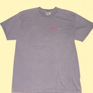 Y2K Nike Gray & Red Graphic Tee